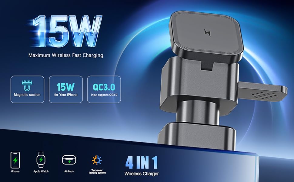 4 in 1 Wireless Charging