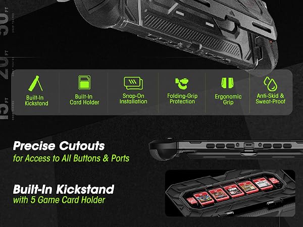Mumba Dockable for Nintendo Switch 2 Case with Flip Stand, [Titan]