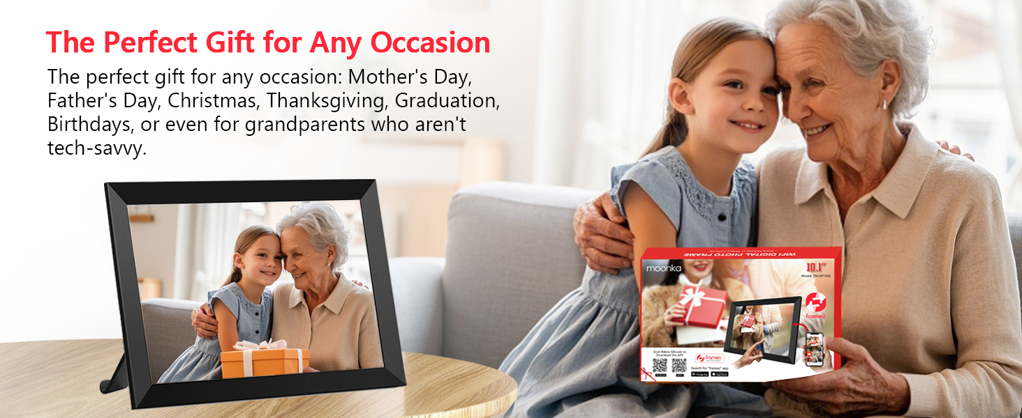 Frameo Digital Photo Frame 10.1 inch
