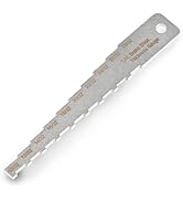 Zookpr Brake Pad Measuring Tool Brake Pad Thickness Gauge Technician Gauge Pocket Tech Labeled in...