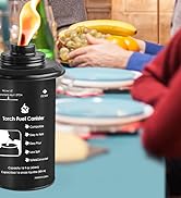 ZSZMFH 6 Pack Torch Canisters,12 oz Bamboo Torch Refillable Replacement Canister, Outdoor Citrone...