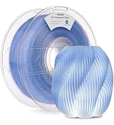 AMOLEN 3D Printer Filament Crystal PLA Translucent 1.75mm, Crystal Blue Clear Printing, Low Warpi...