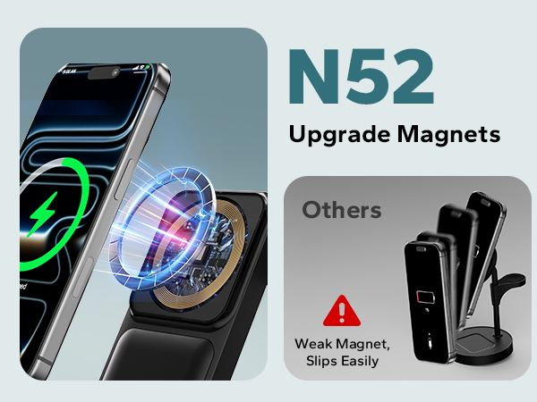 3 in 1 charging station mag safe stand apple magnetic iphone