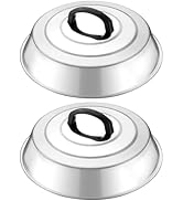 HaWare 12.6 Inch Cheese Melting Dome Wok Lids, Round Stainless Steel Basting Cover Lids with Heat...