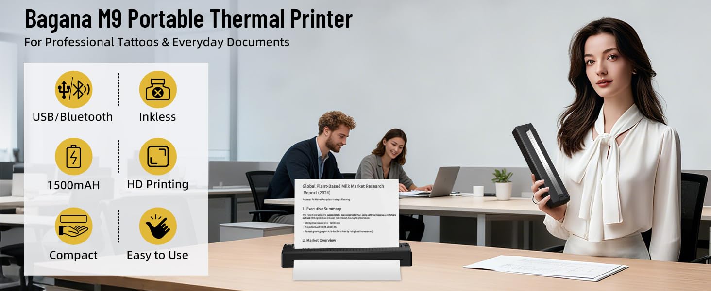 bagana portable thermal printer