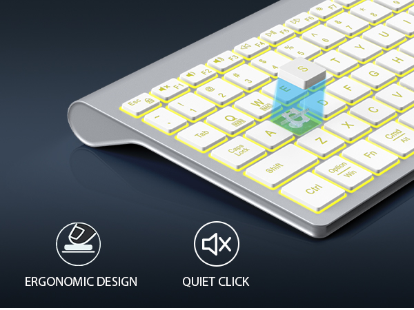 quiet keyboard and mouse wireless combo