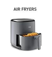 T-fal, Air Fryer, Easy Fry 5L Capacity Air fryer with basket, 10 Auto Cooking Programs 5.3 quarts...