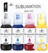 Sublimation Ink for Epson ET-2720 ET-2800 ET-2803 ET-4800 ET-2760 ET-2850 ET-4760 ET-4800 ET-3760...