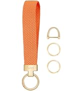 Fishent Stretchy Keychain, Woven Keychain Wristlet for Keys