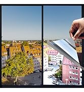 One Way Window Privacy Film with Tools, Heat Control Window Tint for Home, Explosion-Proof Premiu...