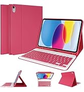 LAMA Slim Detachable Keyboard Case for iPad 10th Generation 10.9" 2022 (A2696/A2757/A2777), Wirel...