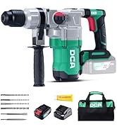 DCA 20V MAX Brushless Rotary Hammer Drill, 4.5 Joule, 3800BPM, 1-1/8 Inch SDS-Plus, Cordless Heav...