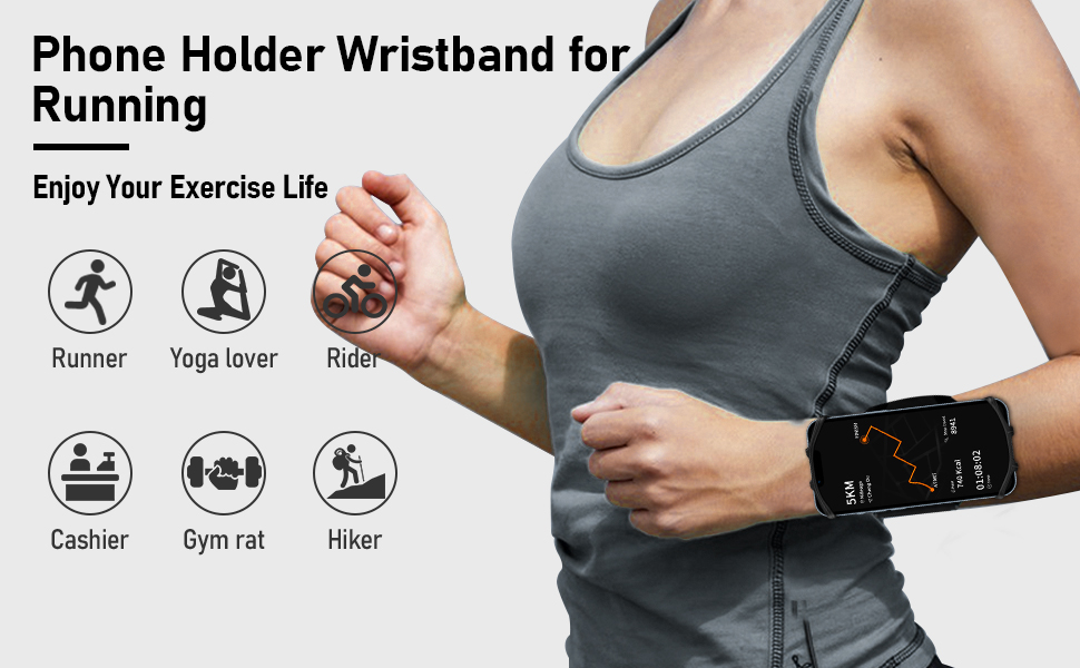 running phone holder arm band