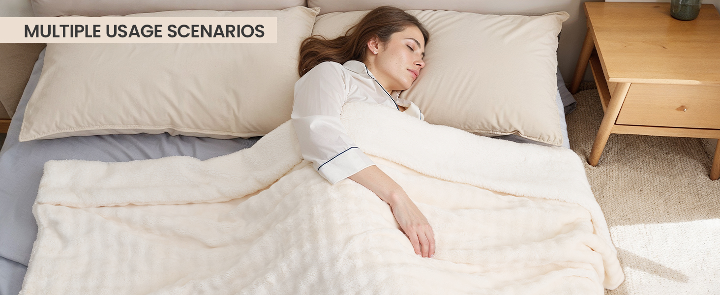 Heated Throw Blanket 50&amp;#34;x72&amp;#34;