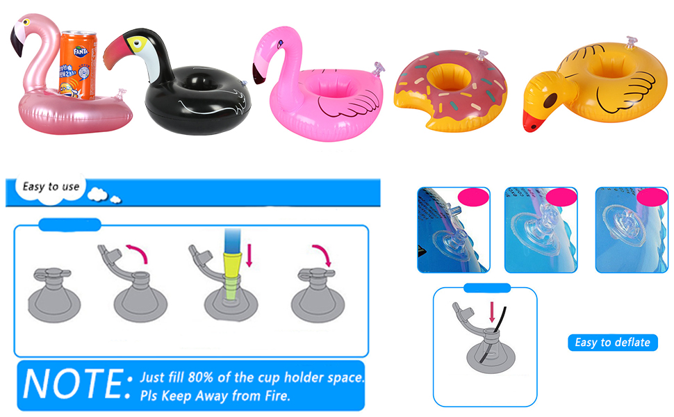 12 Pack Inflatable Drink Holders