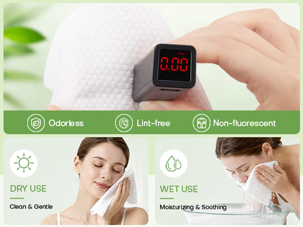 clean face towels