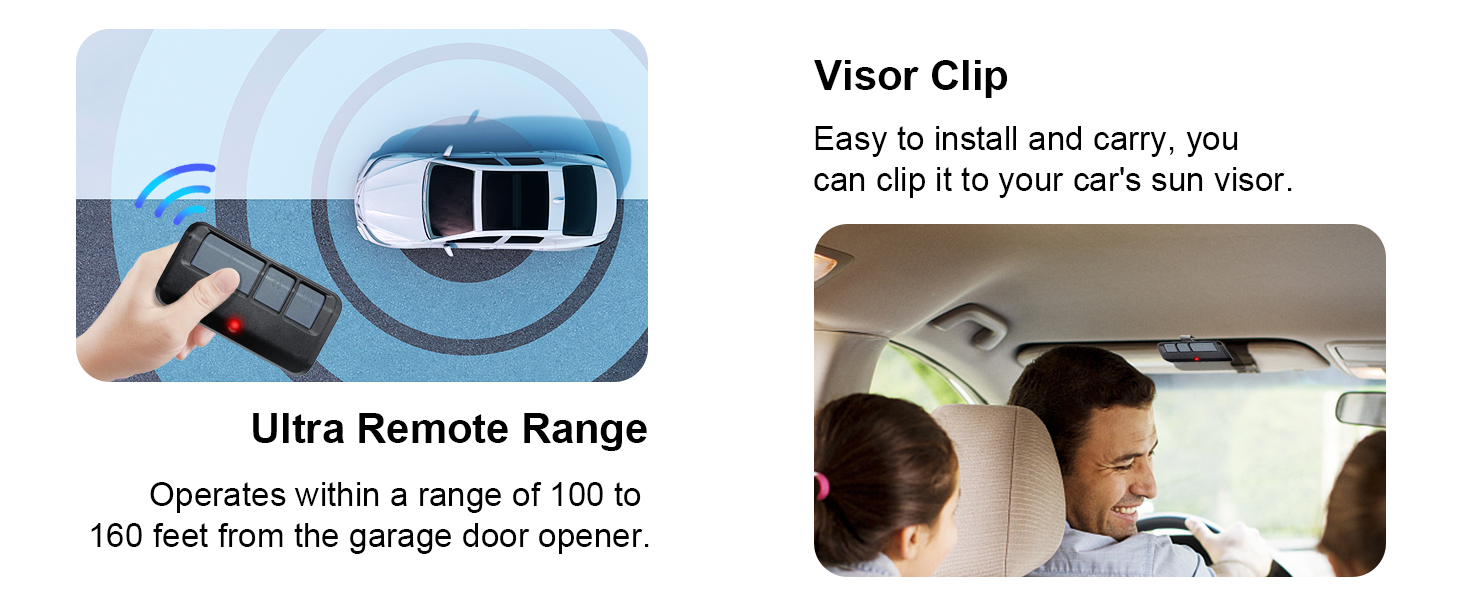 Universal Garage Door Opener Keypads &amp;amp; Remotes for Liftmaster, Replaces 877/878MAX 377/977 973LM