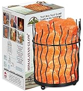 Himalayan Glow 1332 Piller Salt Basket Lamp, Single Pack, Amber Glow