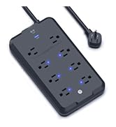 Geeni Surge Ultra Smart Surge Protector - 8 Outlets, Remote Control, Surge Protection, Voice Cont...
