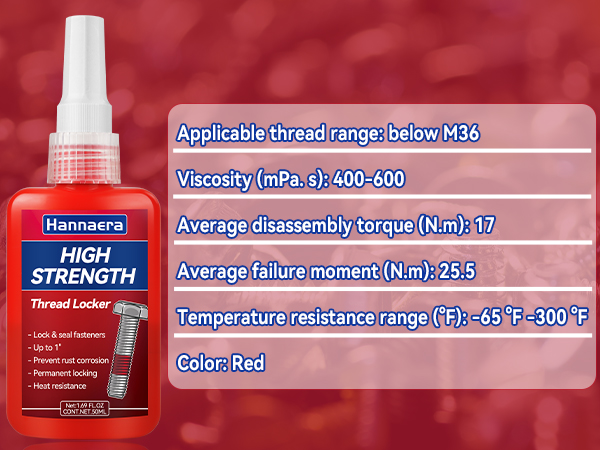 threadlocker blue and red