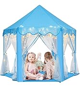 Monobeach Princess Tent Girls Large Playhouse Kids Castle Play Tent with Star Lights Toy for Chil...