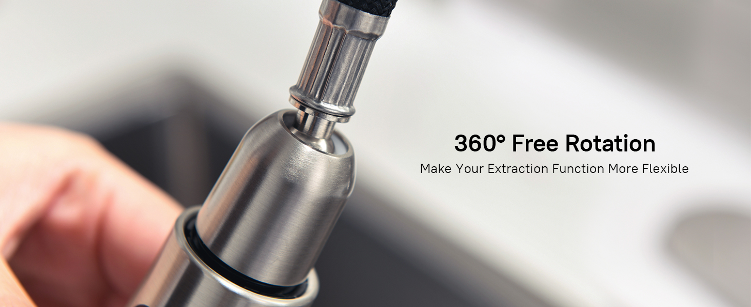 Kitchen Sink Faucets with Pull Down Sprayer 1