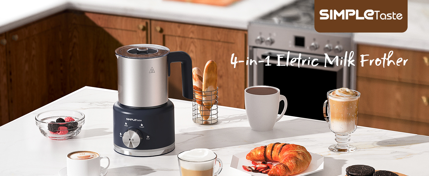 SIMPLETASTE Milk Frother and Steamer