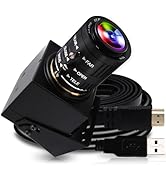 ELP 4K USB HDMI Camera Manual Zoom Webcam Variable Focus PC Camera Mini Close-up Camera for Compu...