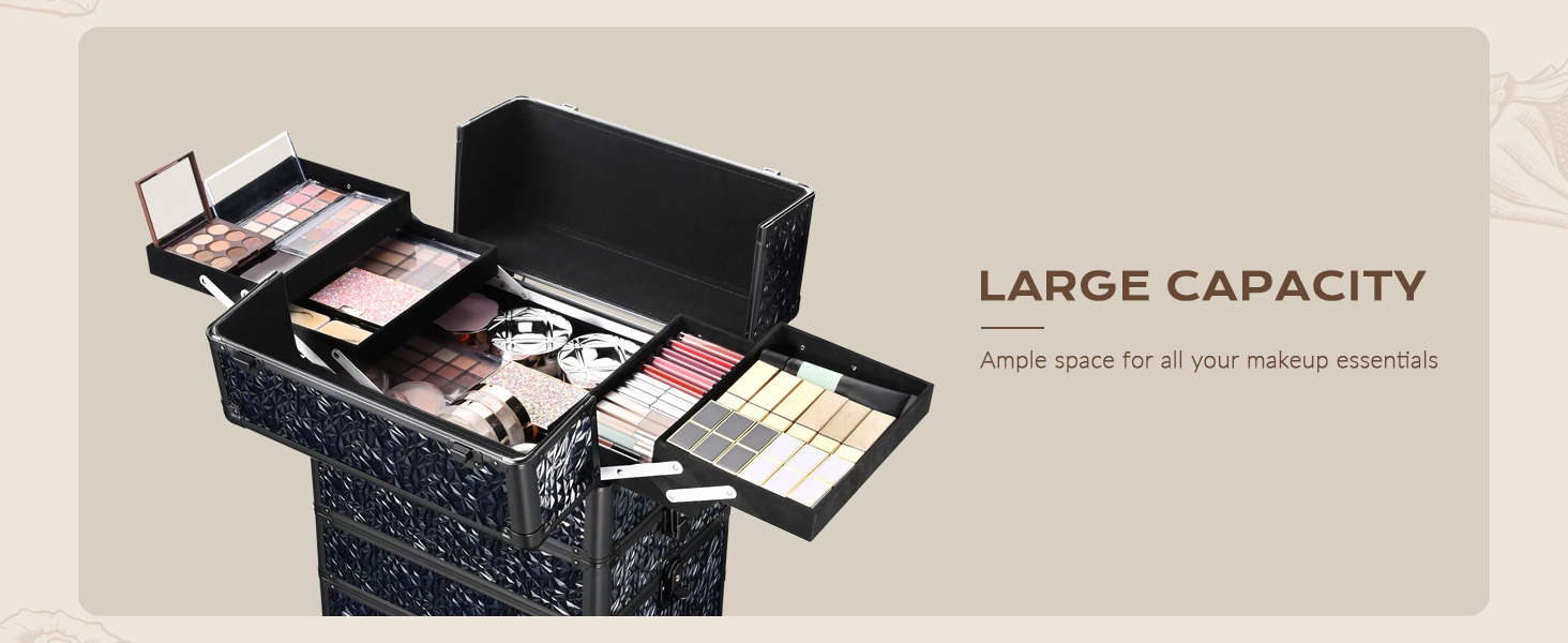 rolling makeup case