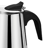 DITOSH 6 Cup 300 ml 10 oz Stovetop Espresso Maker Stainless Steel Moka Pot Espresso Maker Percola...