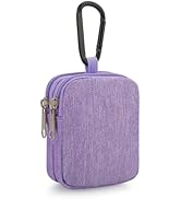E-Tree Coin Purse with Carabiner Clip, Dual Layer Card Case Holder, Mini Pouch for AirPod Earphon...