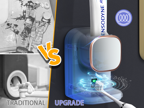 Wall Mounted Electric Toothpaste Dispenser for Kids and Adults