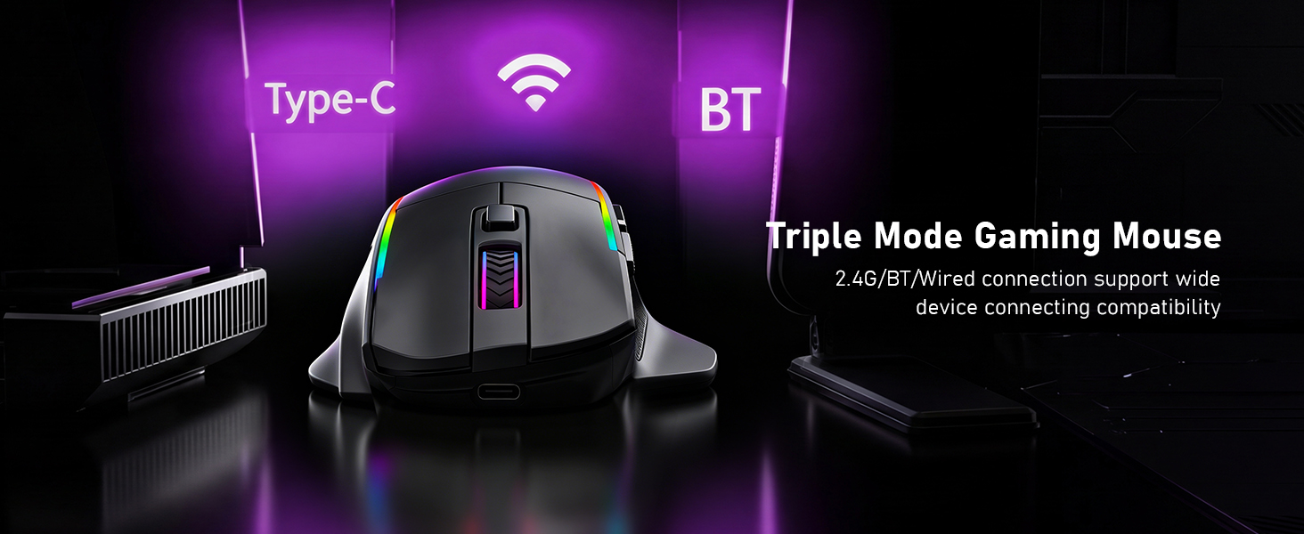 Tri Mode gaming mouse