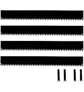 Tie Down 48 inch x 8 inch Metal Landscape Edging Kit, 4 Steel Plates & 4 Steel Connectors - 16 To...