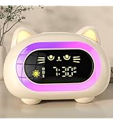 ANALOI Alarm Clock for Kids, Ok to Wake Clock for Kids with Eye Protection Sleep Training Auto Of...