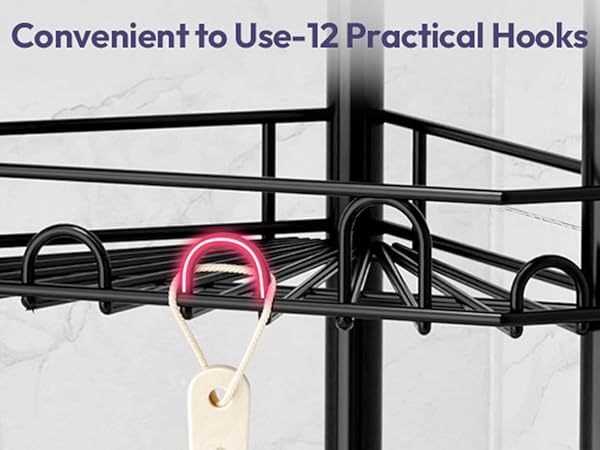 Corner Shower Caddy Standing Corner Shelf Stand Shower Organizer
