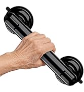 Coneclat 1 Pack Grab Bars for Bathtubs and Showers-Black