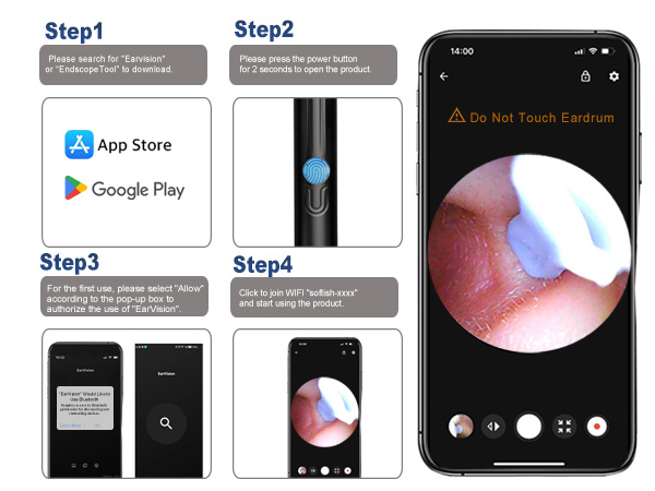 How to Connect Ear Cleaner to the App ?