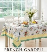 french garden bordered fruit floral flowers ground yellow butter apple lemon cherry blueberry