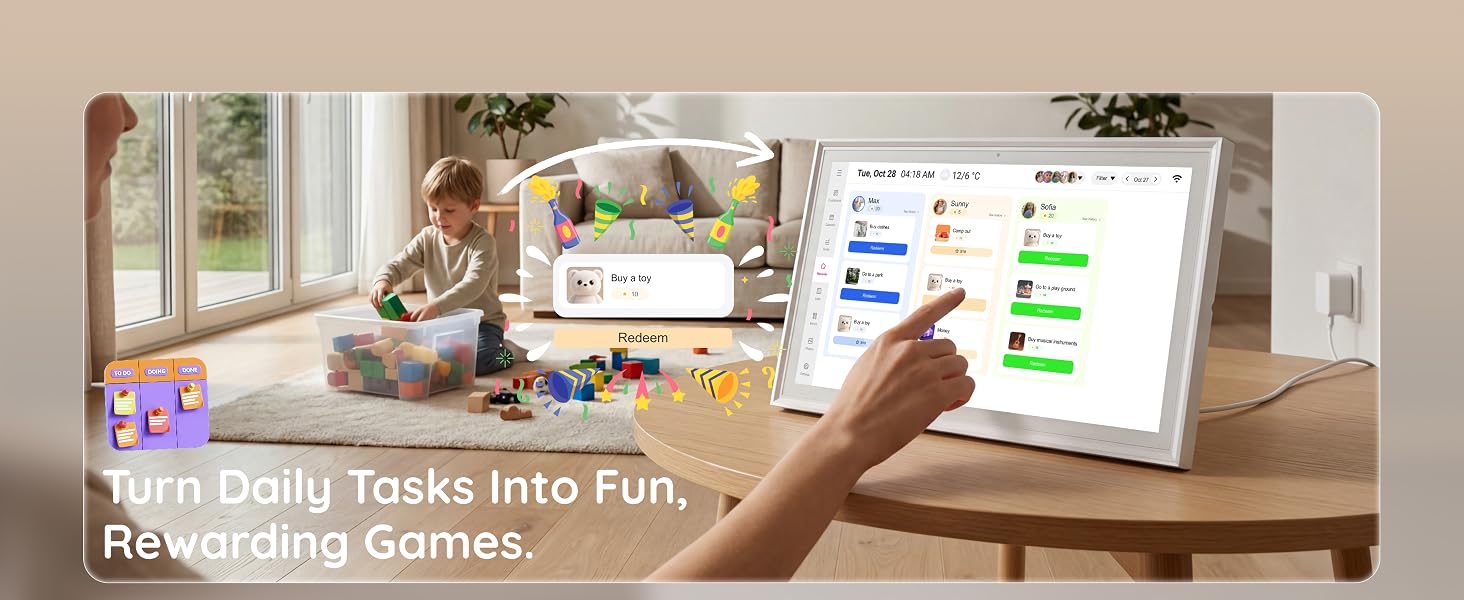 digital calendar wall touch screen