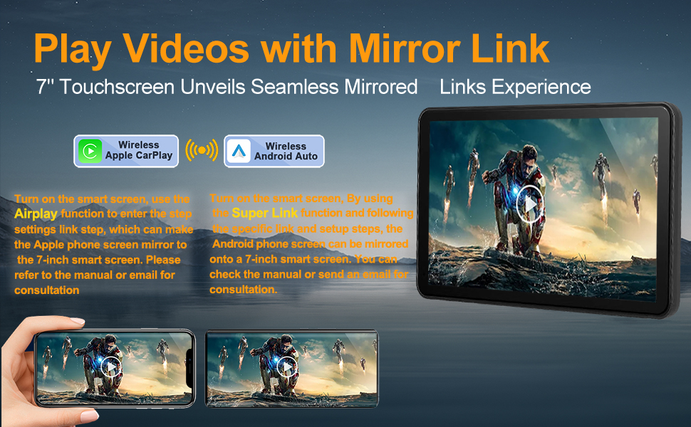 Carplay Videos Mirror Link