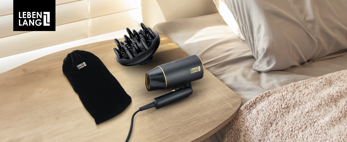 Travel hair dryer