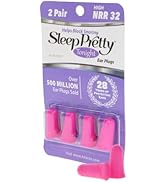 Hearos Sleep Pretty Tonight Ear Plugs, Foam NRR 32, 2 Pair, Pink (5815)