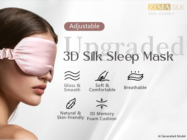Ultra soft silk fabric, skin-friendly and lightweight for all-day comfortable wear