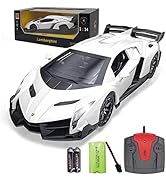 QUN FENG Remote Control Car 1:14 Rc Cars Compatible with Lamborghini Veneno Rechargeable Battery ...