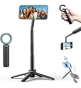 ULANZI MT71 Mini Magnetic Selfie Stick Tripod, Foldable &amp; Lightweight, 180° Tilt, Compatible with...