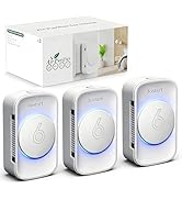 Air Ionizer for Home(3 pack), Ionic Air Purifier Plug in with 6 Carbon Fiber Tips, Ultra Quiet Po...