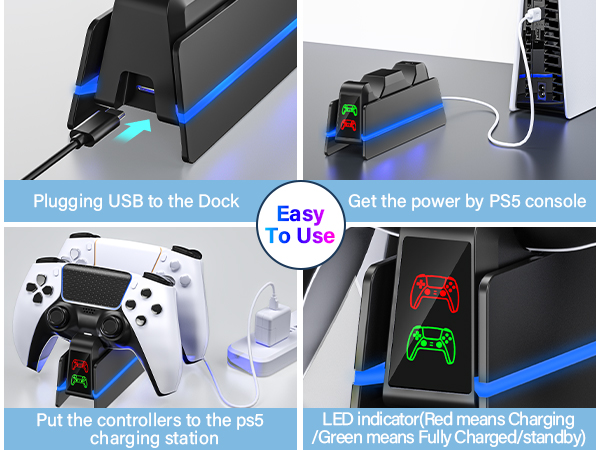 ps5 controller charging dock