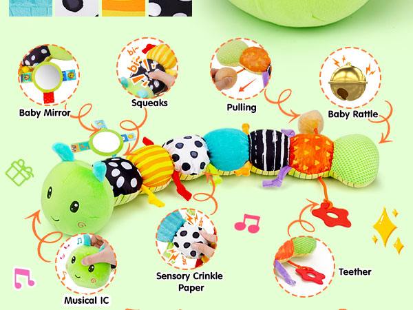 baby musical sensory caterpillar toys