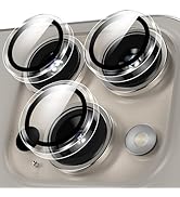 YWXTW Camera Lens Protector for iPhone 15 Pro/iPhone 15 Pro Max, [1 Step Installation Tray] HD Cl...